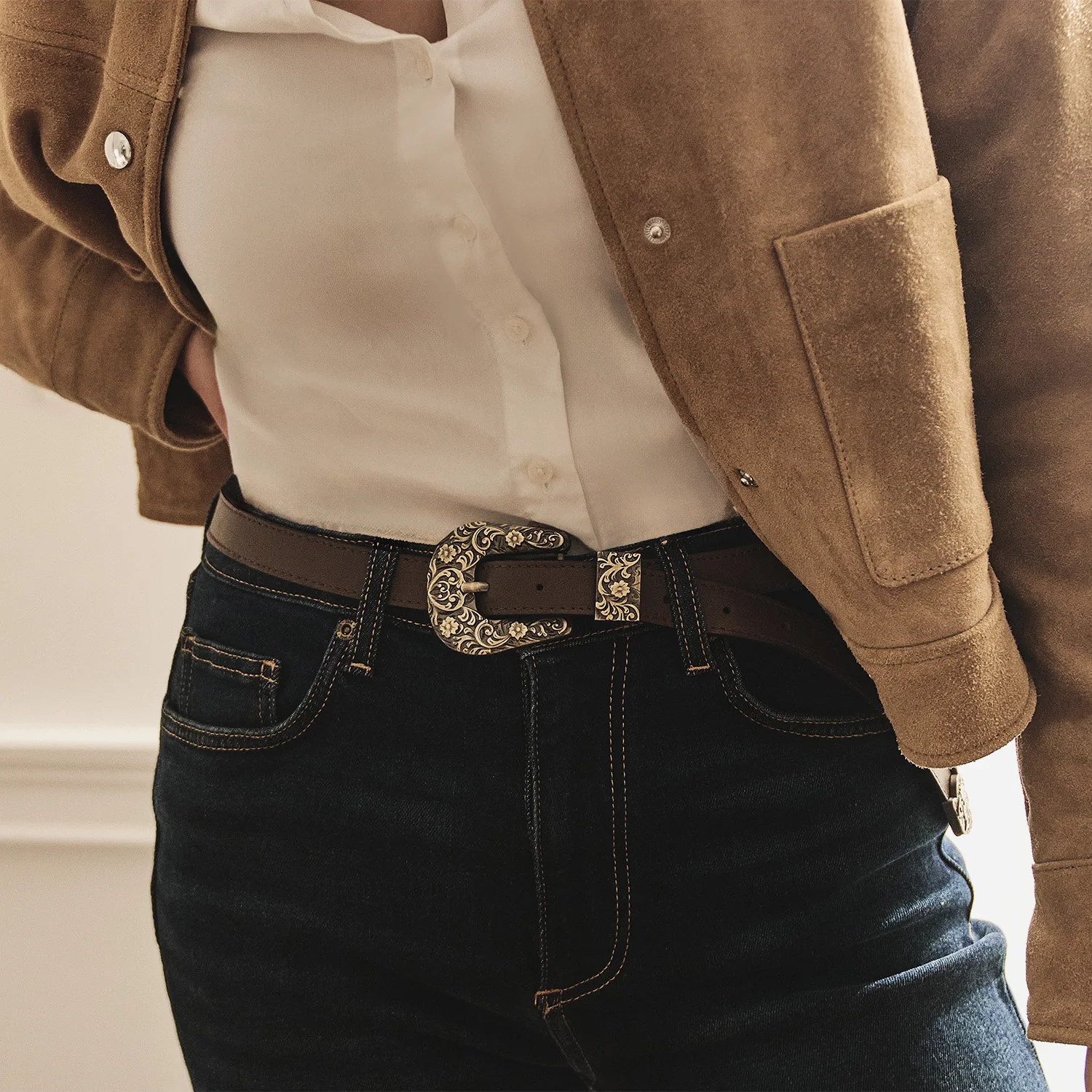 Pasek Vintage Brown - Image 3